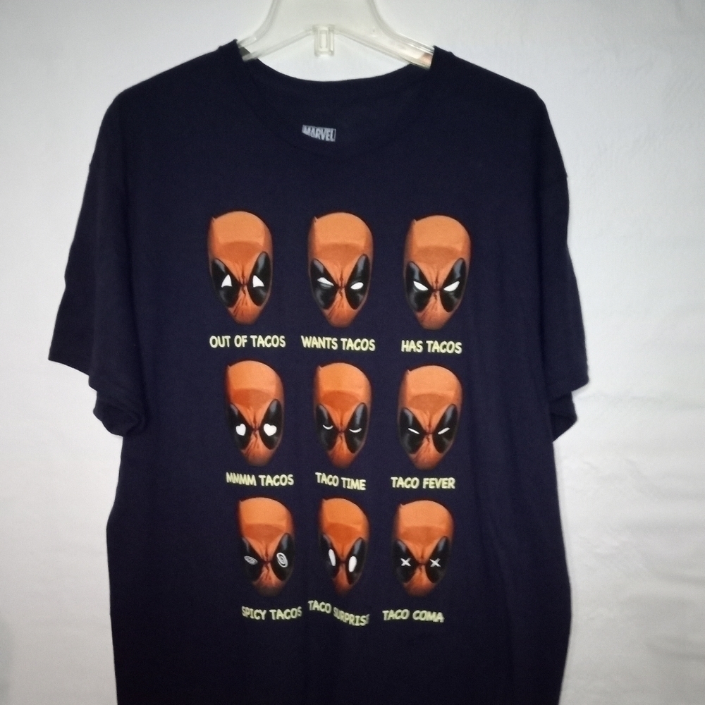Marvel T-shirt, TACO theme, size XL,  Blue, Pre_owned